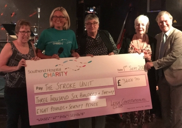 Constitutional Club Cheque Presentation